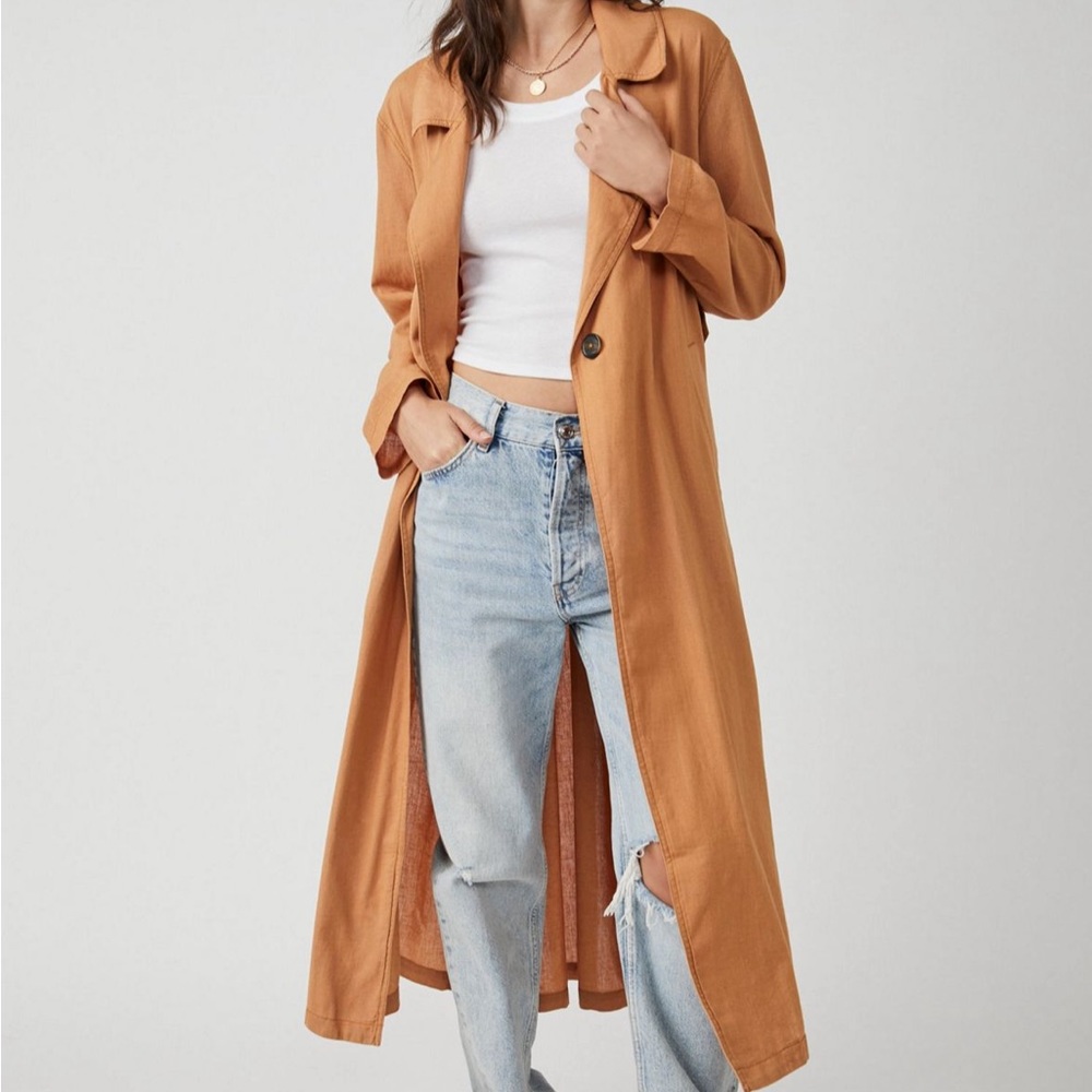 Free People Rae Longline Duster